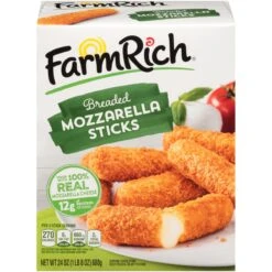 Farm Rich Breaded Mozzarella Sticks 24 Oz. Box