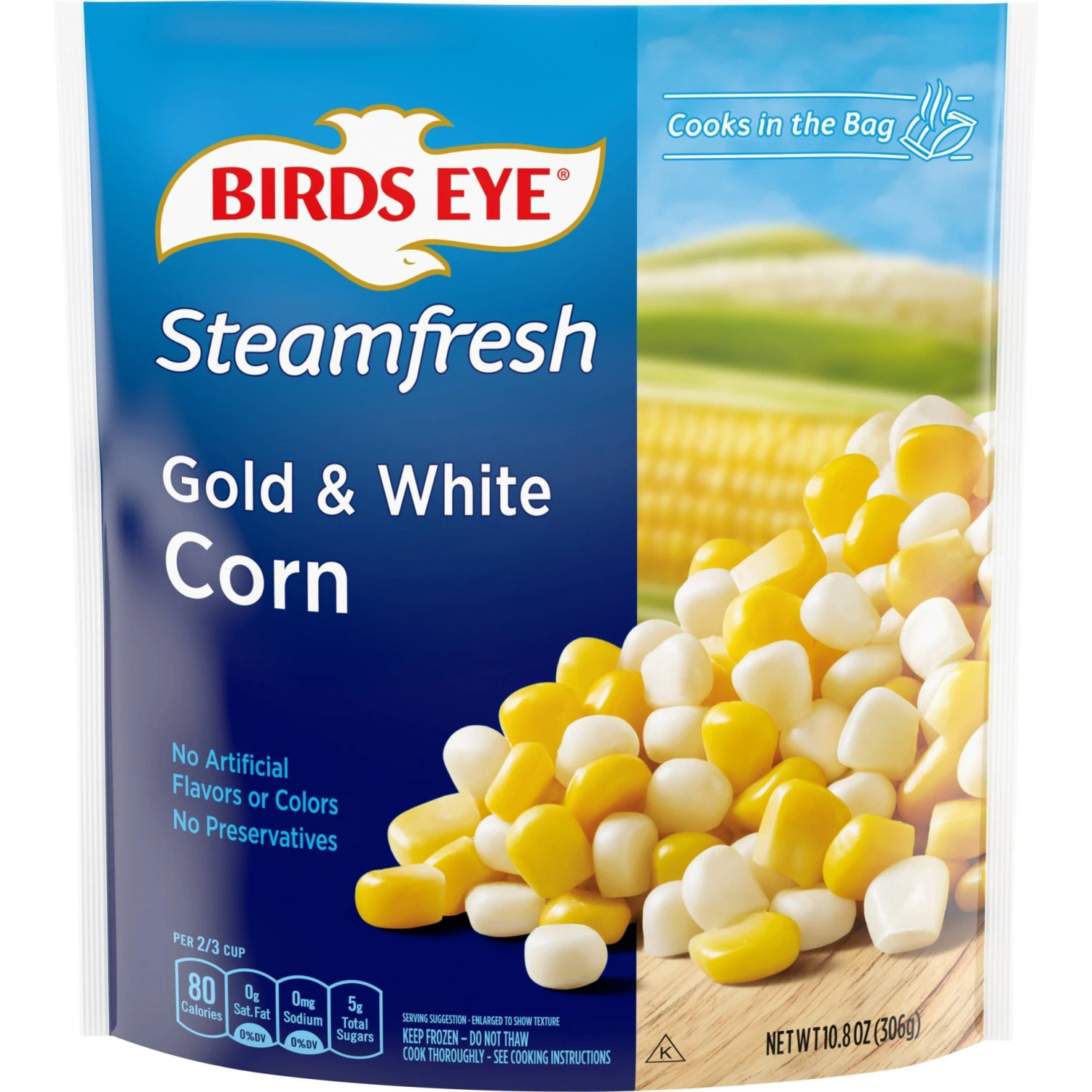 Birds Eye Gold And White Corn, Frozen Vegetable, 10.8 OZ 3 Birds Eye Gold And White Corn, Frozen Vegetable, 10.8 OZ