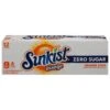 Sunkist Zero Sugar Orange Soda, 12 Fl Oz Cans, 12 Pack -Snack Shop e81d059e98728352faf5e0fbb92cd9af
