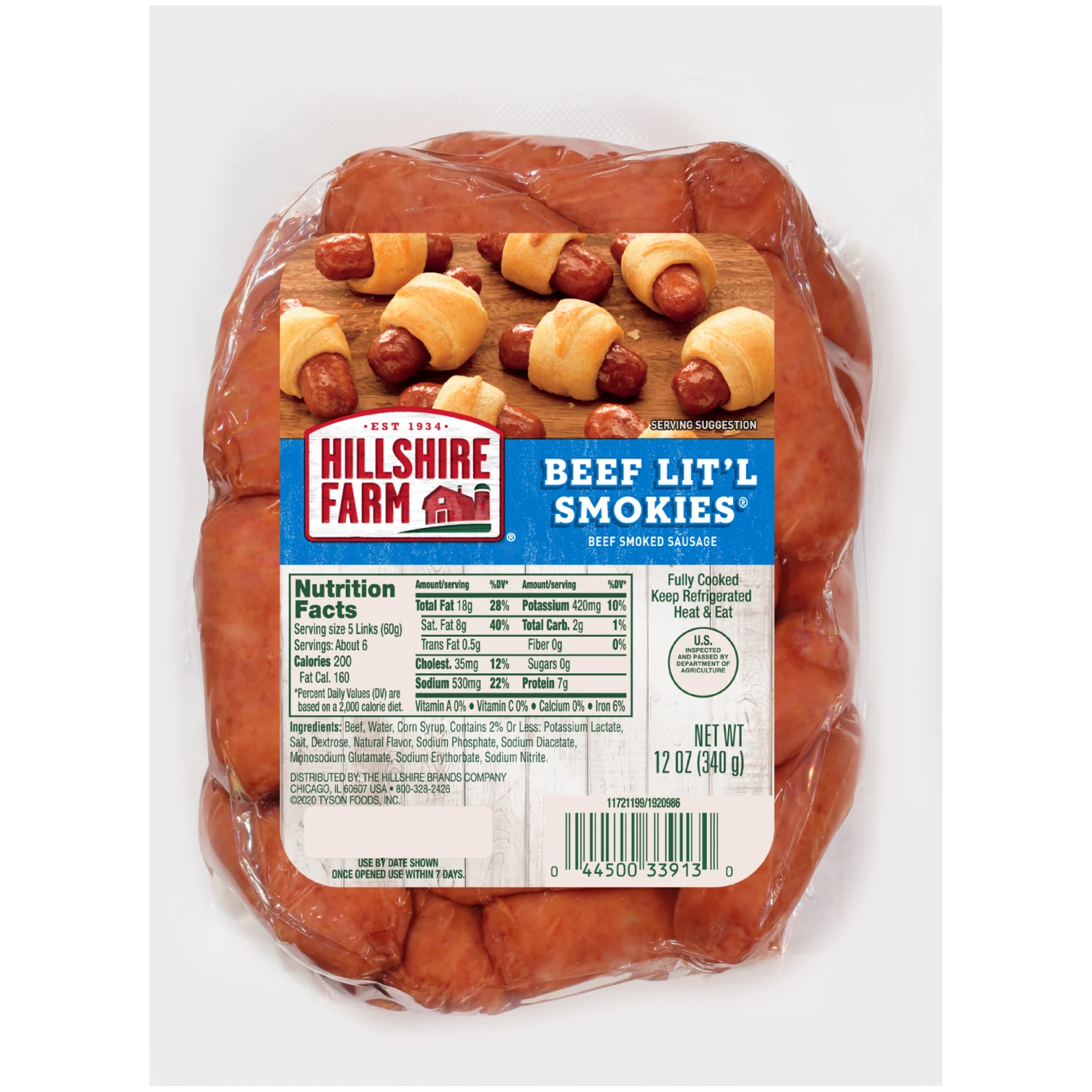 Beef Lit'l Smokies Smoked Sausage 3 Beef Lit'l Smokies Smoked Sausage