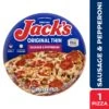 Jack's Original Thin Crust Sausage And Pepperoni Frozen Pizza 1 Jack's Original Thin Crust Sausage And Pepperoni Frozen Pizza -Snack Shop ebca4a442a6de6b2352a130b62138026