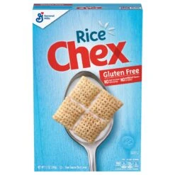 Chex Rice Chex Gluten Free Breakfast Cereal, Made With Whole Grain, Homemade Chex Mix Ingredient, 12 OZ